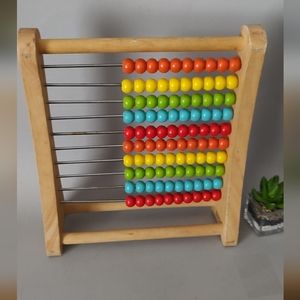 Wooden abacus size standard see pictures for condition multicolor